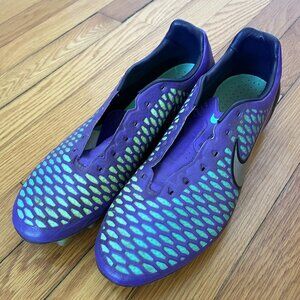 Purple and green Nike Soccer Cleat Sz 10